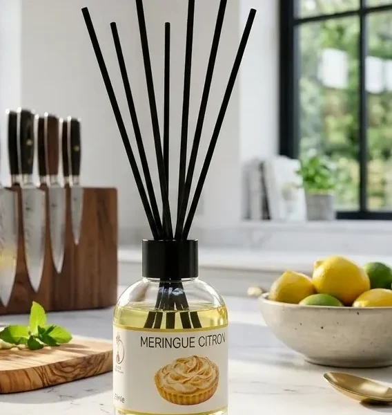 Diffuseur de parfum de luxe LEMON MERINGUE TIE – EUNI Illusion Gourmande par Berallure