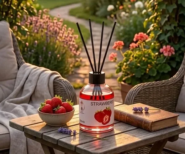 Diffuseur de parfum de luxe FRAISE – EUNI Illusion Gourmande par Berallure