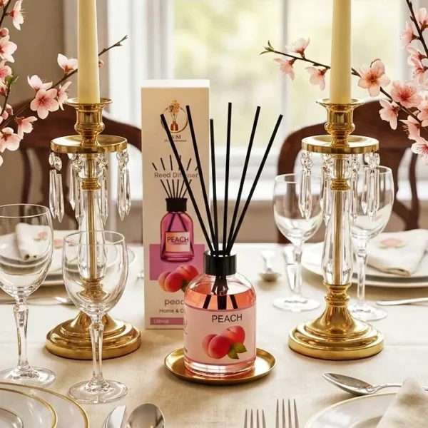 Diffuseur de parfum de luxe PEACH – EUNI Illusion Gourmande par Berallure