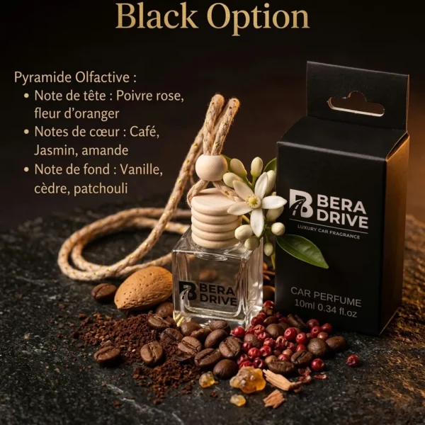 BLACK OPTION - Chic et mystérieux - Diffuseur de voiture de luxe – Bera Drive par Berallure