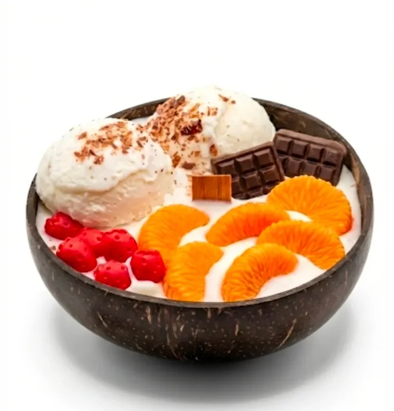 Bougie bol coco Glace Vanille Chocolat Berallure