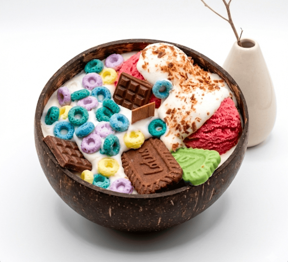 L'Évasion Tropicale - Céréales colorées, Biscuits, Glace
